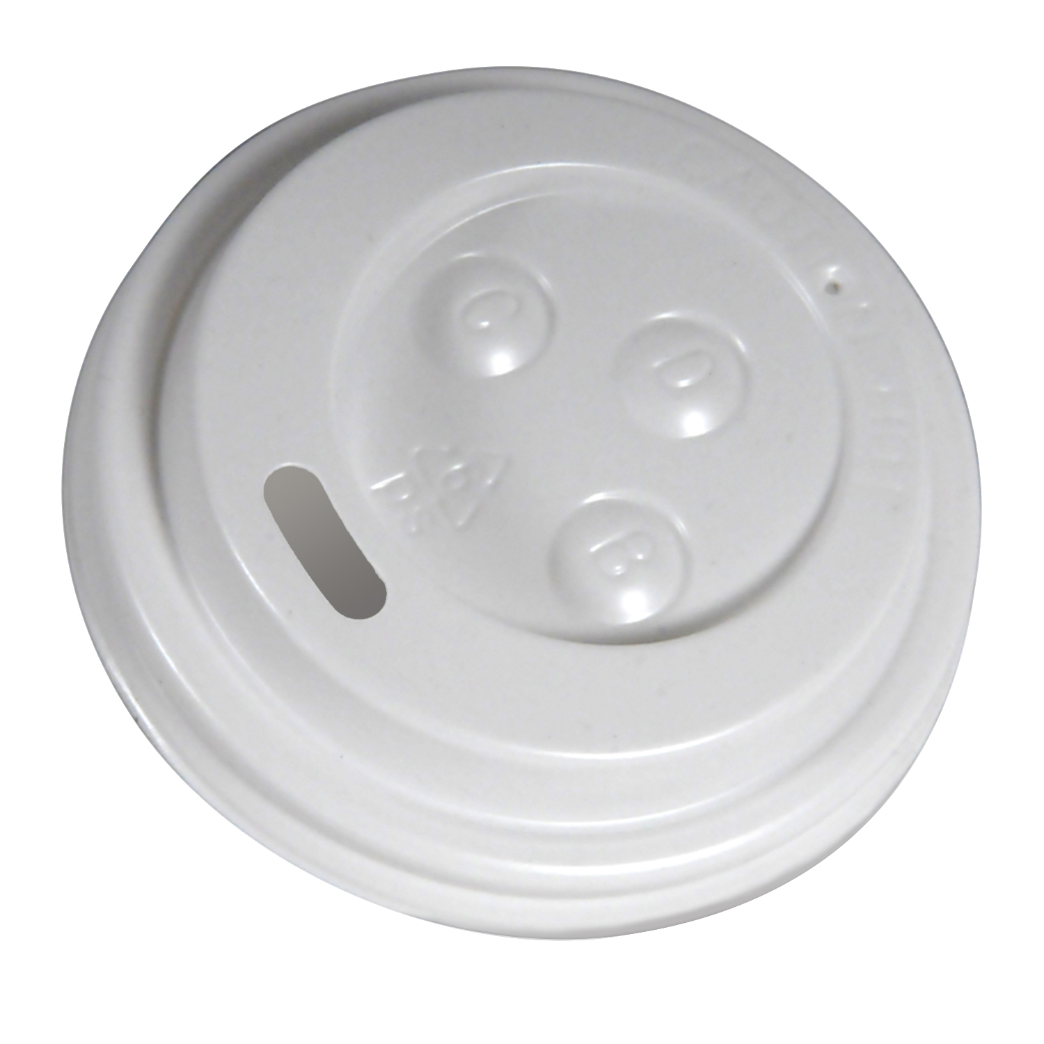 90mm White Dome Hot Cup Latch Lid