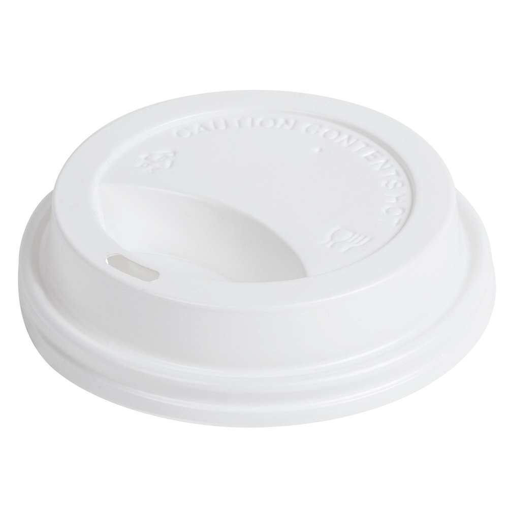 90mm White Dome Hot Cup Lid